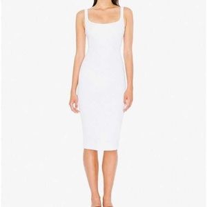 American Apparel White MIDI bodycon dress 🤍